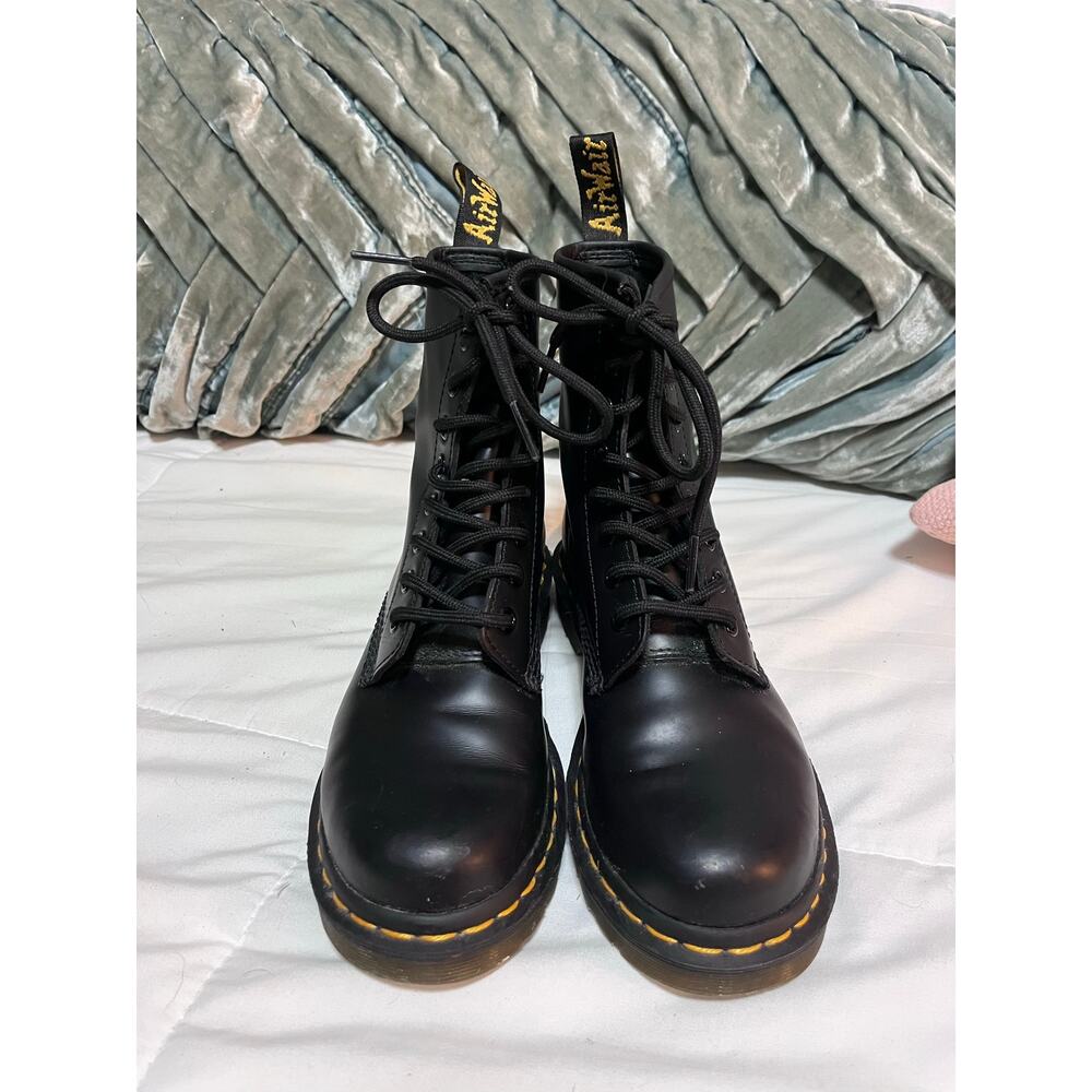 Dr. Martens 1460 Women's Original Smooth Leather Laced Boots, Black US W Size 5